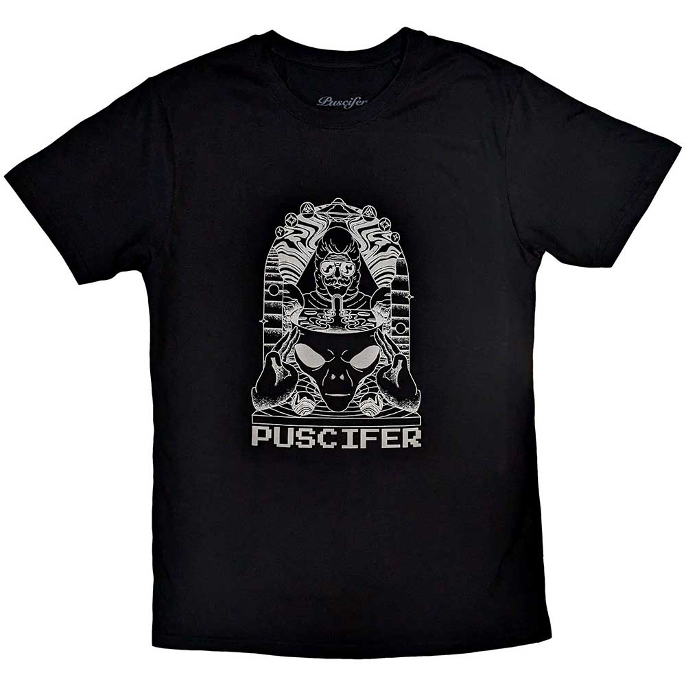 Black Puscifer t-shirt with "Alien Exist" graphic, size XX-Large.