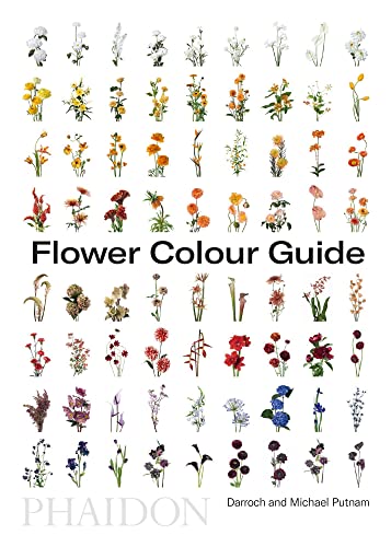 Book cover titled Flower Colour Guide featuring a grid of various flowers by color.