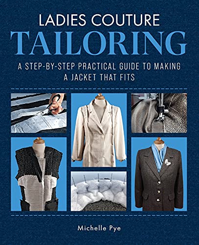 Book cover: "Ladies Couture Tailoring" with images of jackets and sewing.