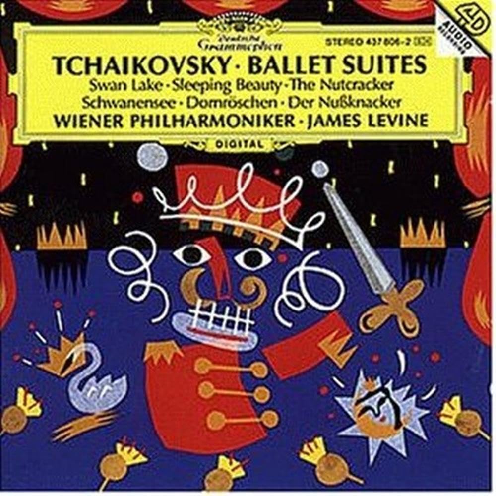 CD cover for Tchaikovsky’s Ballet Suites featuring colorful, abstract art.