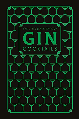 Black book cover with repeating green martini glass pattern and white text.