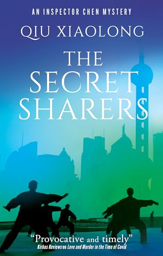 Book cover: “The Secret Sharers” with Shanghai skyline and silhouetted figures.
