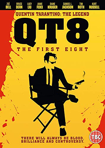 QT8: The First Eight" DVD cover featuring a silhouetted man with a gun.