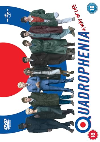 Quadrophenia" DVD cover featuring figures against a red, white, and blue background.