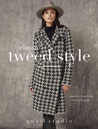Book cover featuring a woman in a tweed coat, titled “Classic Tweed Style”.