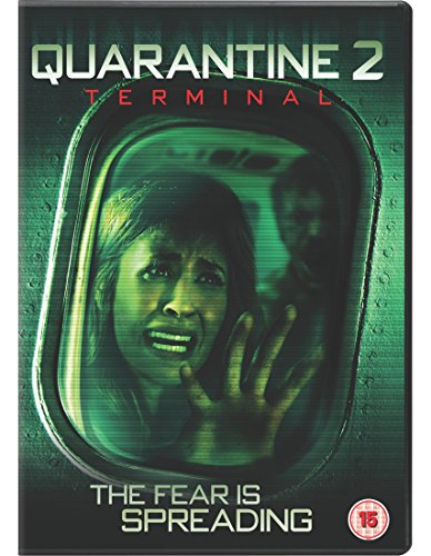 DVD cover for Quarantine 2 Terminal showing a woman looking through an airplane window.