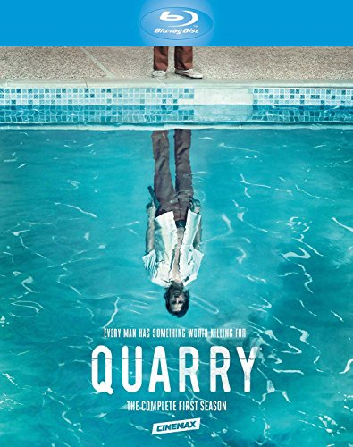 Quarry" Season 1 Blu-ray cover: man submerged in a swimming pool.
