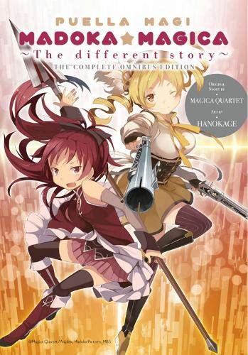 Anime girls with magical weapons on cover of omnibus edition.