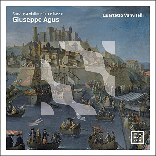 CD cover depicting a bustling 18th-century coastal town and boats.