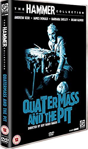 DVD cover of "Quatermass And The Pit" with blue-toned figures and machinery.