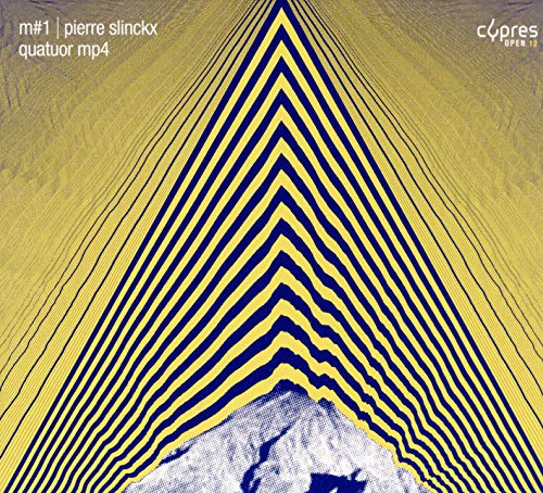 A CD cover featuring a yellow background with blue, converging lines and white text.