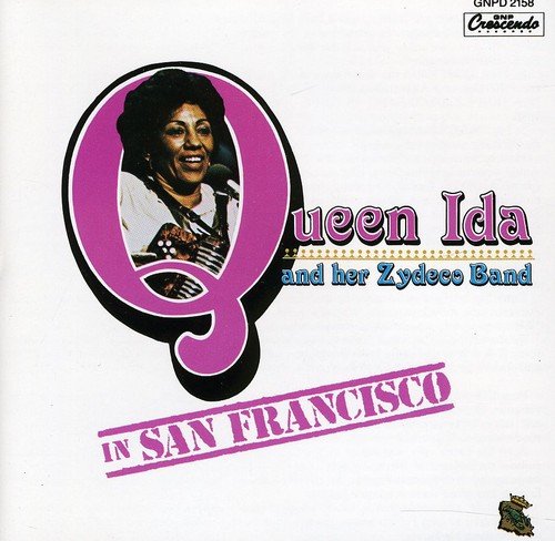 CD cover featuring Queen Ida, a Black woman with an accordion.