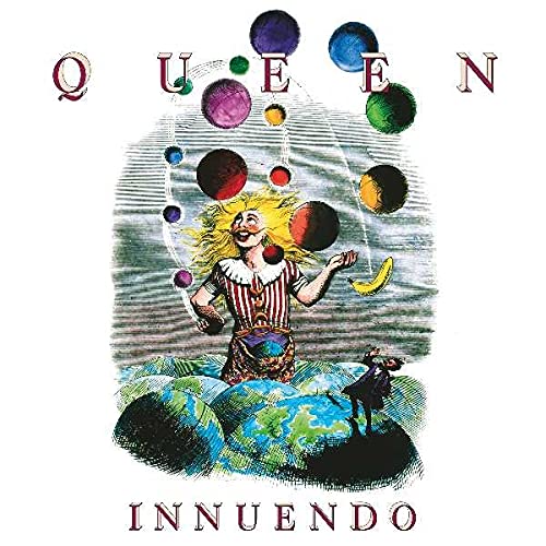 Album cover art featuring a jester juggling colorful spheres above a stylized globe.