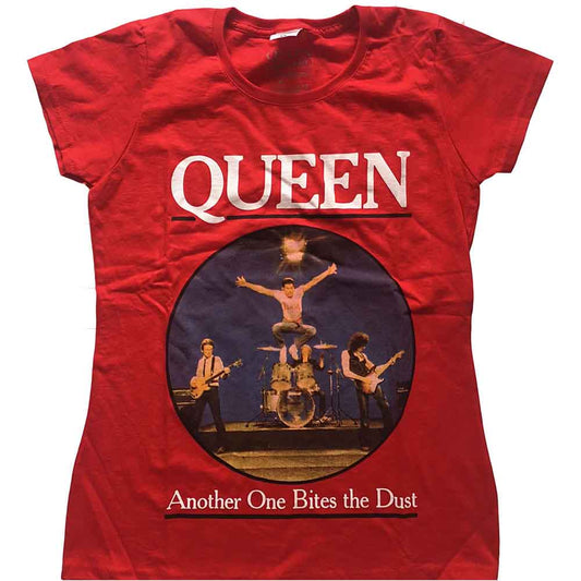 Black t-shirt with "Queen" and "One Bites The Dust" text, size XX-Large.