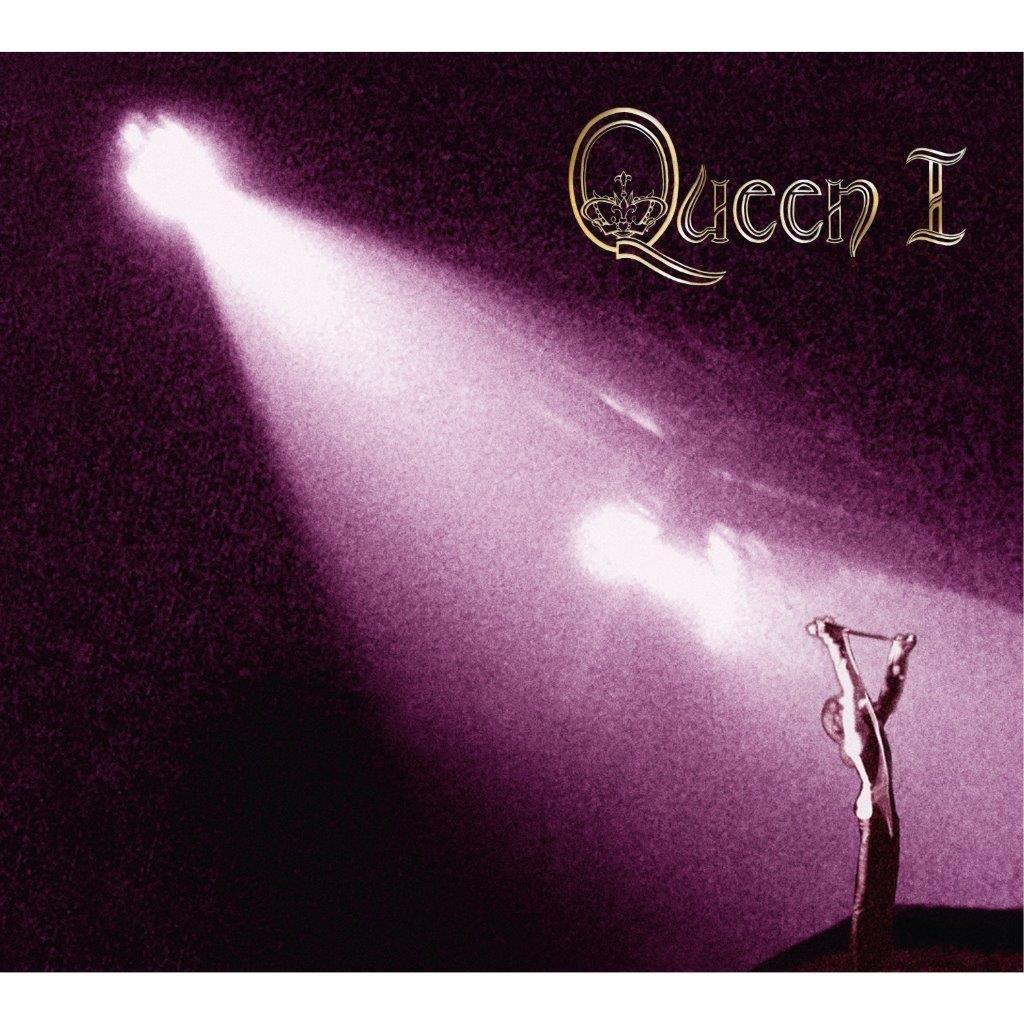 Queen album cover: a spotlight shines on a silhouetted figure.
