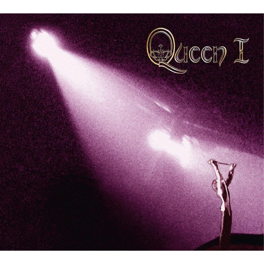 Queen album cover: a spotlight shines on a silhouetted figure.