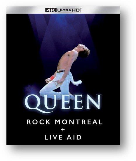 Blu-ray cover featuring Freddie Mercury performing, with "Queen" text overlay.