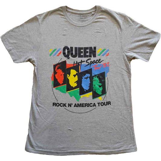 Black unisex t-shirt featuring the Queen band logo and Back Chat text graphic.