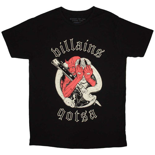 Unisex t-shirt featuring Queens Of The Stone Age Villains album artwork.