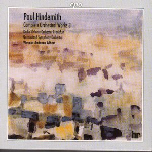 CD cover for Hindemith’s orchestral works, featuring abstract watercolor art.