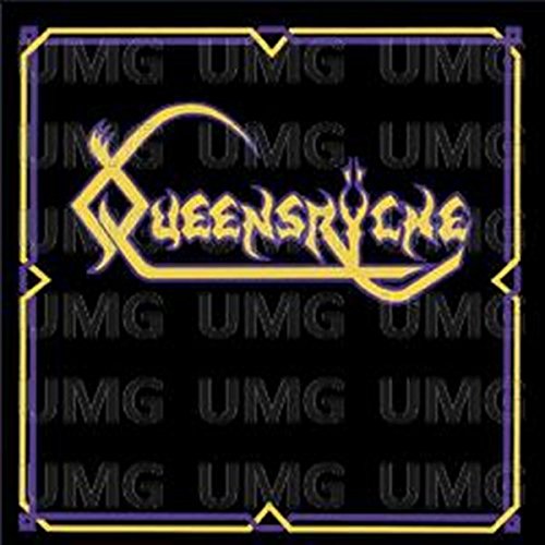 Queensrÿche album cover with gold logo on a purple and black background.