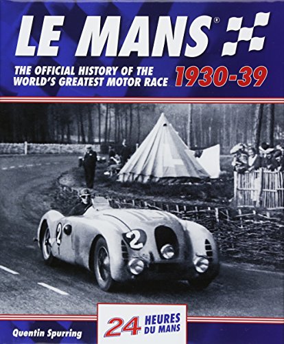 Book cover: “Le Mans” history, 1930-39, featuring a vintage race car.