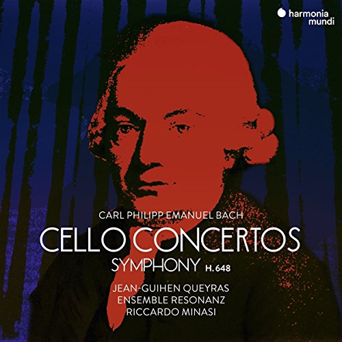 CD cover featuring a red portrait of Carl Philipp Emanuel Bach.
