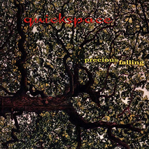 CD cover for Quickspace’s “Preciousfalling” featuring a dark tree canopy.