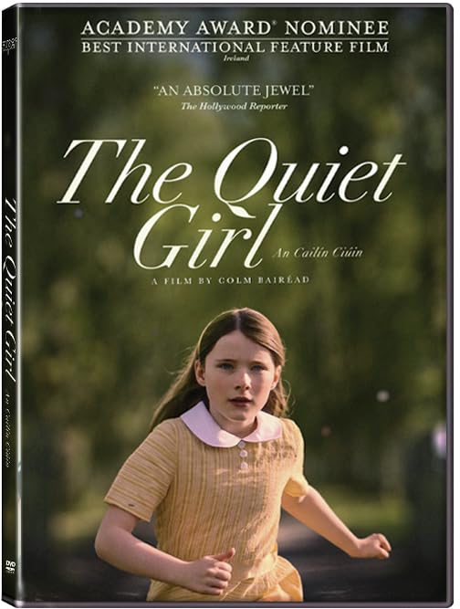 DVD cover for “The Quiet Girl” featuring a young girl in a field.