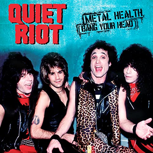 Quiet Riot album cover featuring four men with long hair, 1980s style.