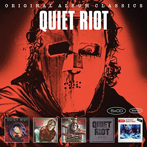 Quiet Riot Original Album Classics 5-CD box set cover featuring a red masked figure.
