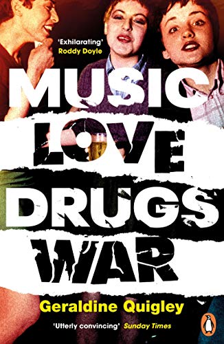 Book cover: "Music Love Drugs War" with a group portrait and bold text.