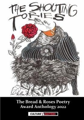 Black and white illustrated book cover with a bird, rose, and text.