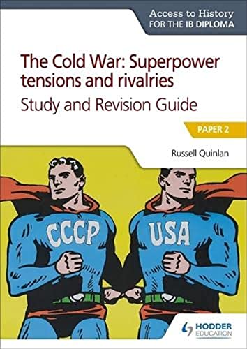 Book cover: "The Cold War" study guide with superhero imagery.