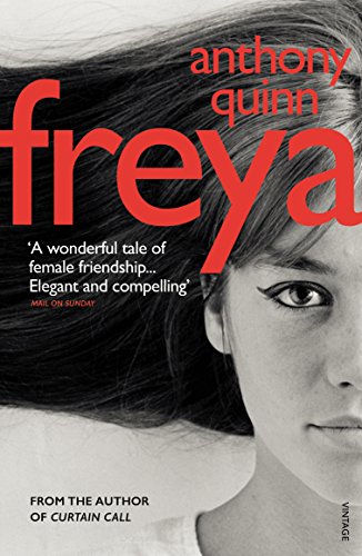 Book cover of "Freya" by Anthony Quinn, featuring a woman’s face.