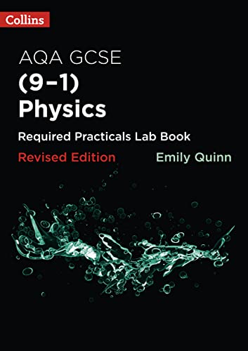 Black book cover with white text: "AQA GCSE Physics Required Practicals.