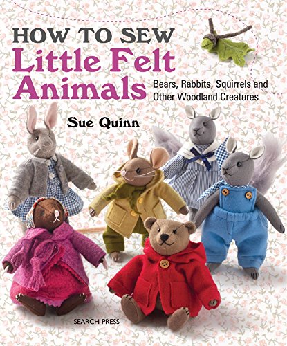 Book cover featuring five small felt animals dressed in miniature clothing.