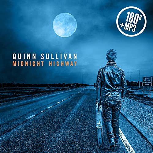 Album cover: Quinn Sullivan’s “Midnight Highway” features a man walking on a highway.