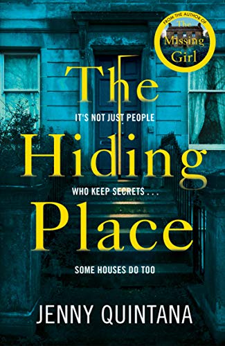 Book cover: “The Hiding Place” with a dark, imposing house facade.