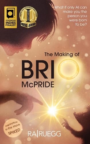Book cover for “The Making of BRIO McPRIDE” with glowing light effect.