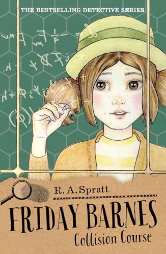 Book cover: young girl with magnifying glass, equations in background.
