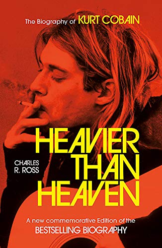 Book cover featuring Kurt Cobain smoking, with bold yellow title text.
