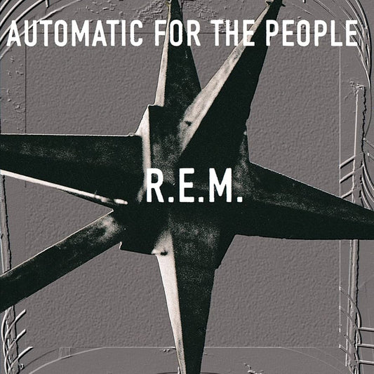 R.E.M. “Automatic for the People” CD cover with a stark, abstract design.