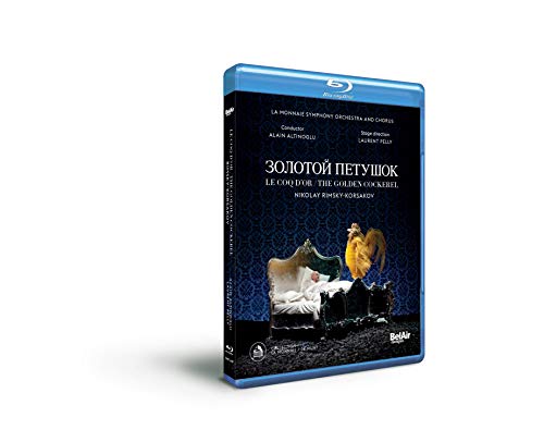 Blu-ray case for "The Golden Cockerel" opera, featuring a golden rooster.