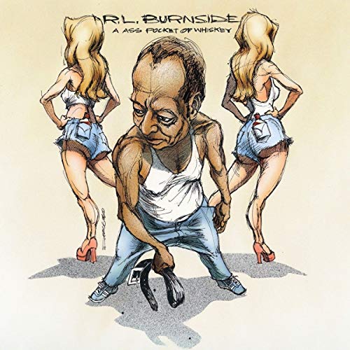 CD cover art: cartoon of a man flanked by two women.