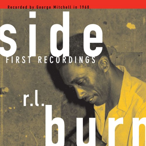 R.L. Burnside portrait on vinyl album cover with yellow and red text.