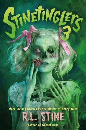 Book cover: pale girl with skeletal hands and a pink ribbon.