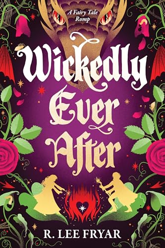 Fantasy book cover with ornate title, dragon eyes, and silhouetted figures.