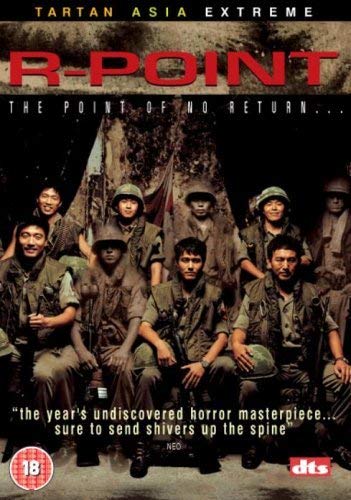 DVD cover for “R-Point” depicting soldiers in a war scene.