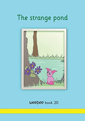 Book cover: pink creature by a pond with trees and flowers.